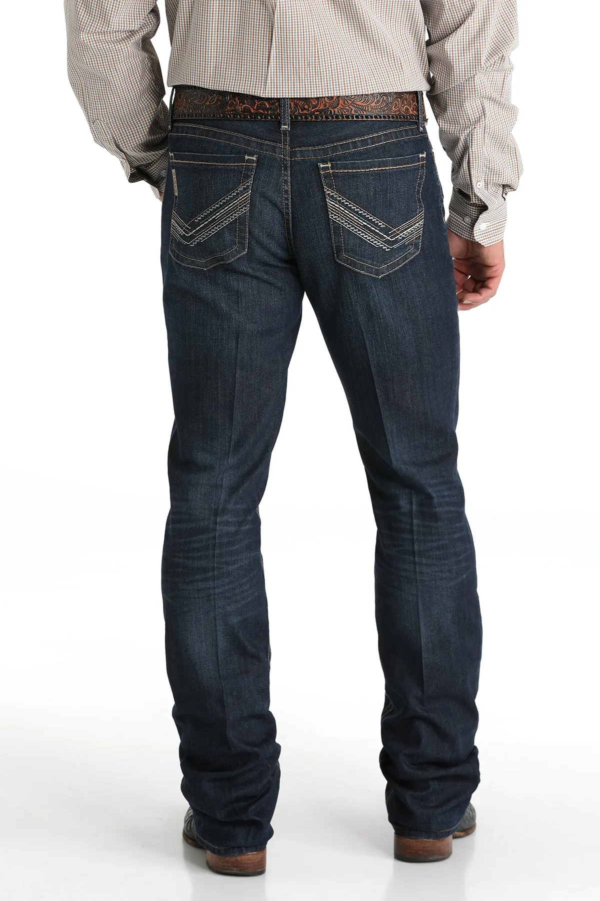 CINCH IAN DARK RINSE SLIM FIT BOOT CUT JEAN